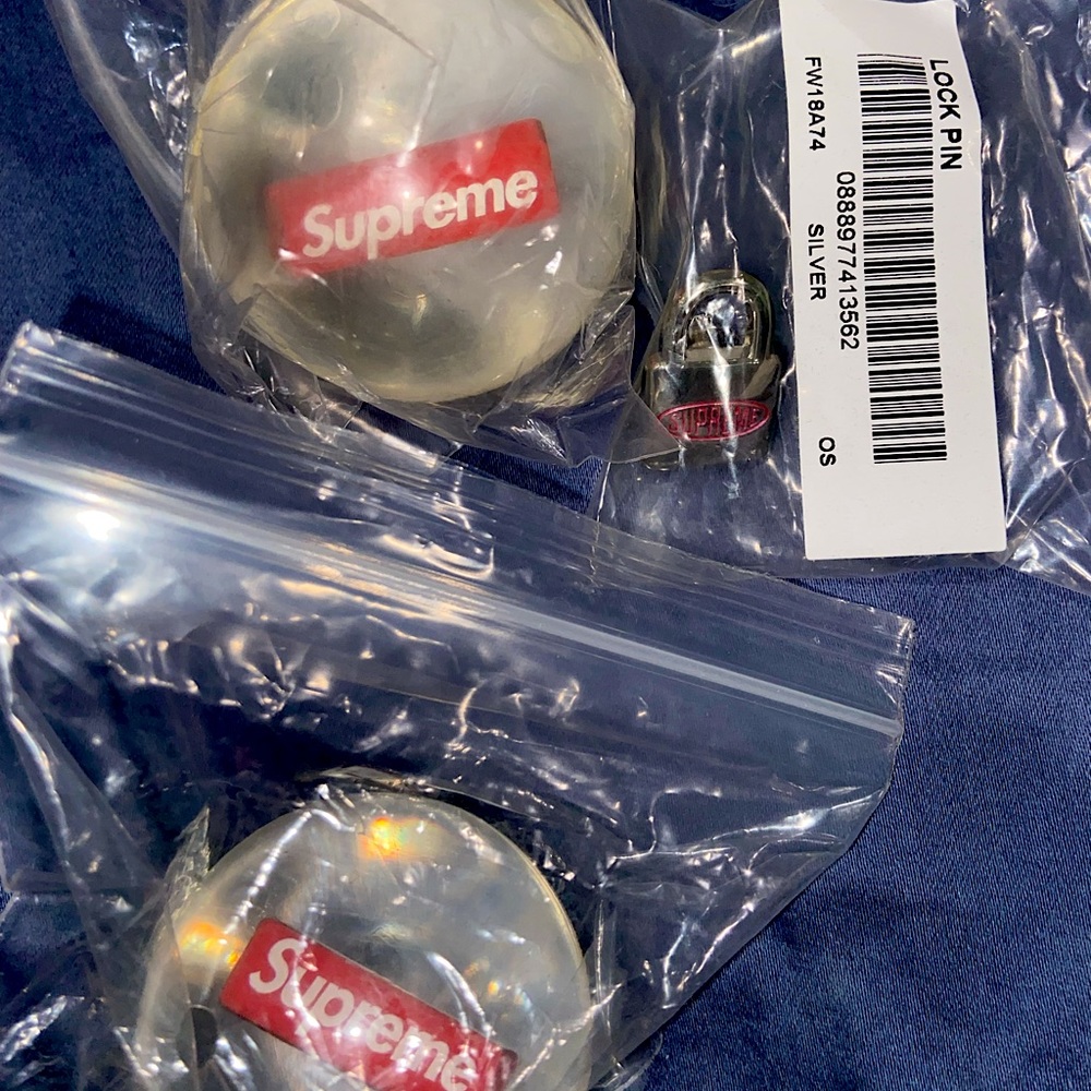 Supreme Bouncy Balls & Lock Pin